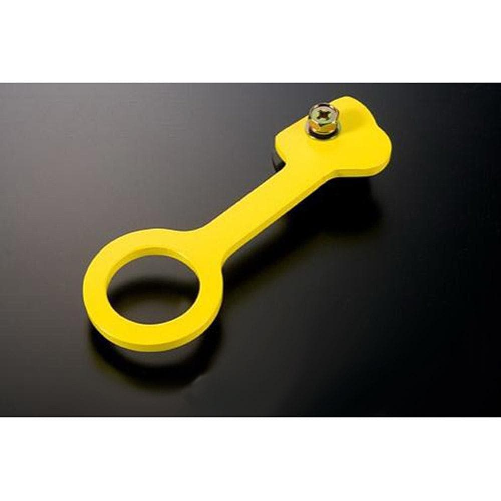 J's Racing Yellow Rear Tow Hook for the 2011+ Honda CR-Z ZF1 ZF2