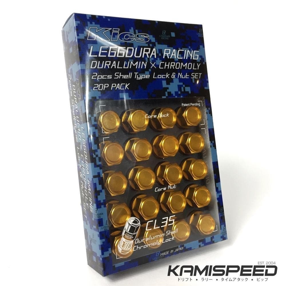 Kics Leggdura Racing 2-Piece 35mm Lugnuts and Locks