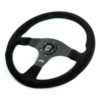 Mugen Racing III Suede Steering Wheel | 350mm Universal (53100-XG8-K1S0)