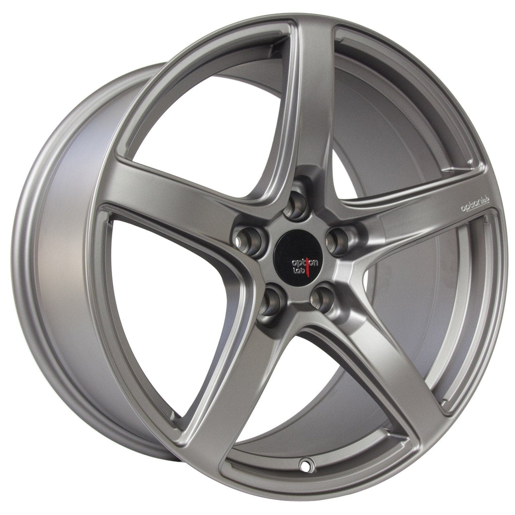 Option Lab R555 Noble Grey Wheel in 18x9.5 +38 5x114.3 (73.1mm ...