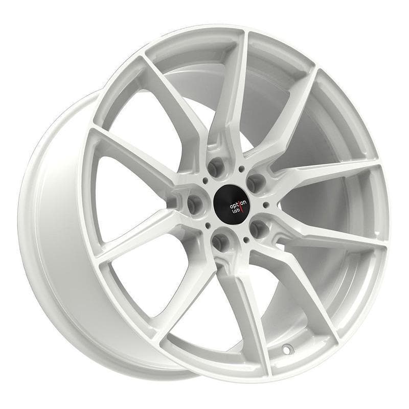 Option Lab R716 Onyx White Wheel in 18x8.5 +35 5x114.3 (73.1mm)