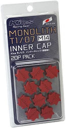 Project Kics CMF4R M14 Monolith Cap in Red (Only Works For M14 Monolith Lugs) (20 Pcs)