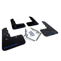 Rally Armor Black Mud Flaps Blue Logo for 2017+ Honda Civic Type R (MF47-UR-BLK/RD)