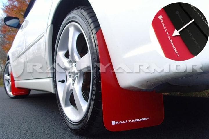 Rally Armor Red UR Mud Flap White Logo - Legacy GT and Outback 05-09