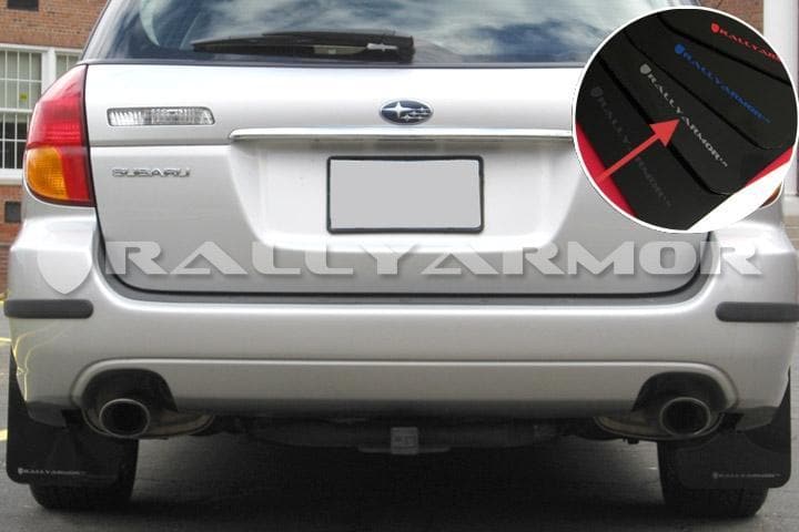 Rally Armor UR Mud Flap Silver Logo - Legacy GT and Outback 05-09