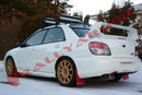 Rally Armor UR Red Rally Mud Flap White Logo - Impreza RS/2.5i/WRX/STI 02-07