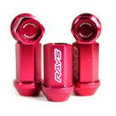 Rays Dura Nut L42 Red Lug Nuts and Locks in M14x1.5
