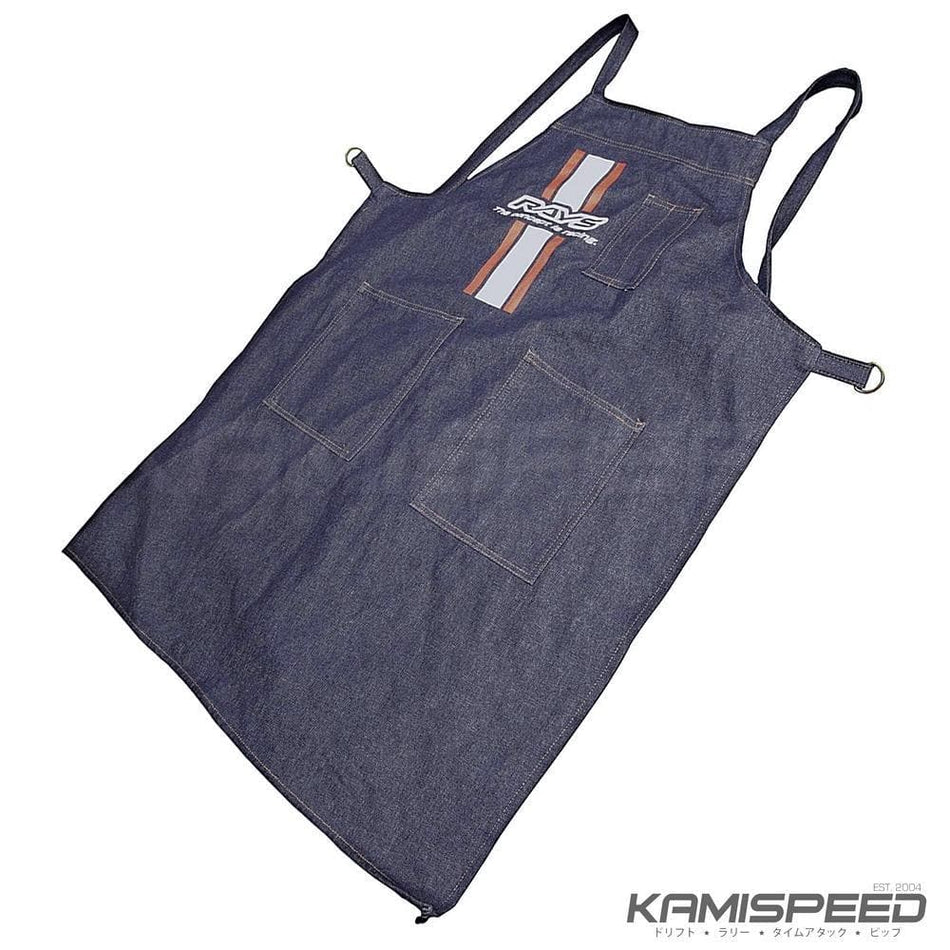 Rays Official Mechanic's Denim Apron | KamiSpeed.com