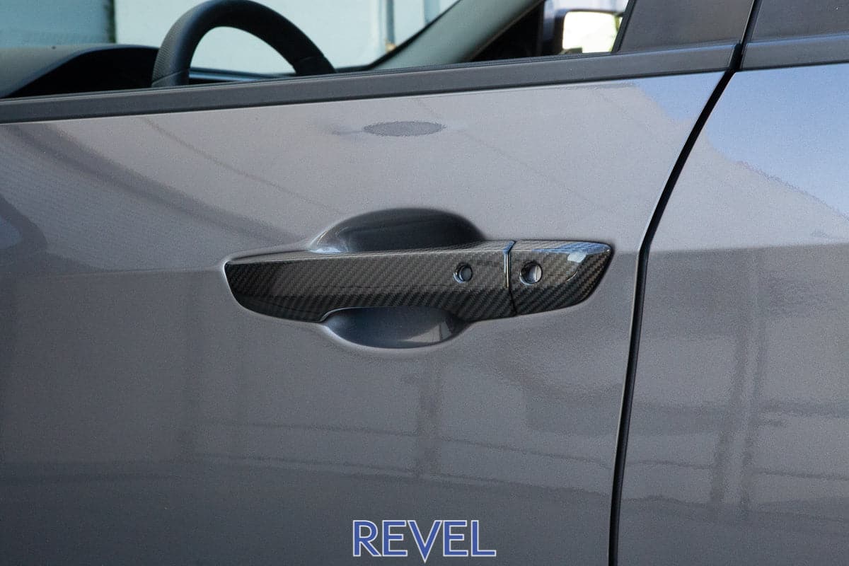 Revel GT Dry Carbon Door Handle Covers for 2017+ Honda Civic & Type R (4 pieces)