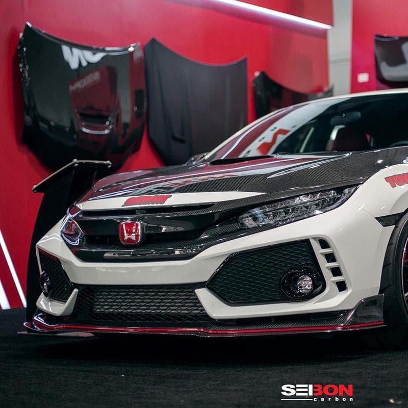 Seibon Carbon Front Spoiler 17+ Civic Type R | KamiSpeed.com