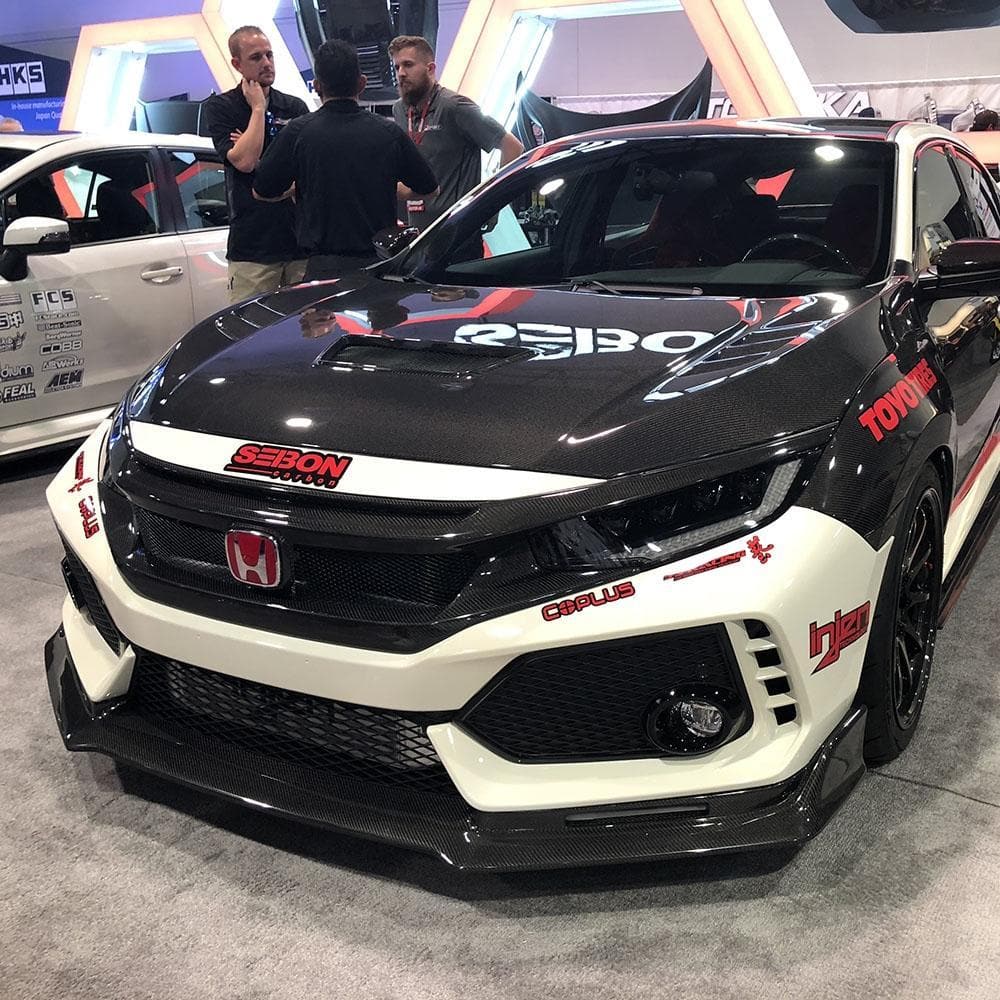 Seibon Carbon Fiber TA-Style Front Spoiler for 17+ Honda Civic Type R