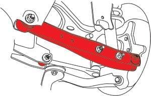 Kit de brazo y puntera de inclinación trasera SPC Performance (x1) para 08+ Impreza, WRX, STI/ 12+ FR-S y BRZ