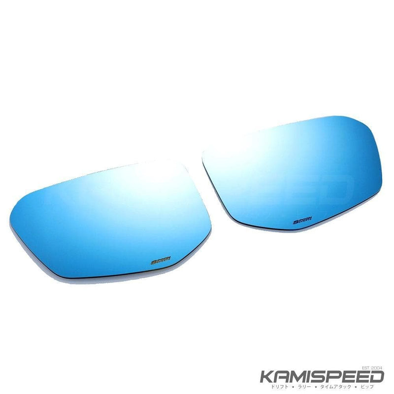 Spoon Sports Blue Wide Side Mirrors | 2017+ Honda Civic Type R FK8