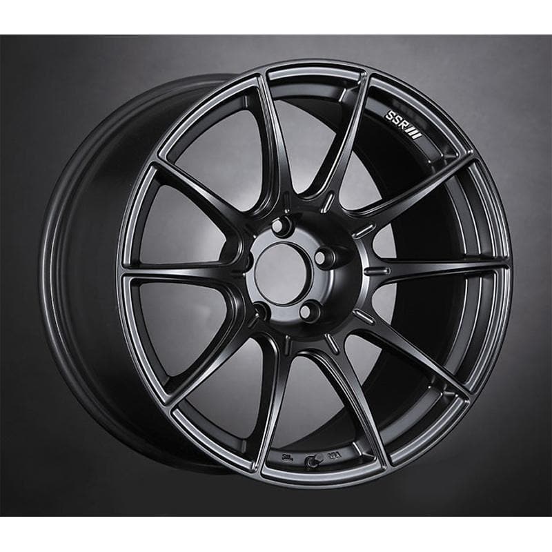 SSR GTX01 18x9.5 +15 5x114.3 Flat Black Wheel