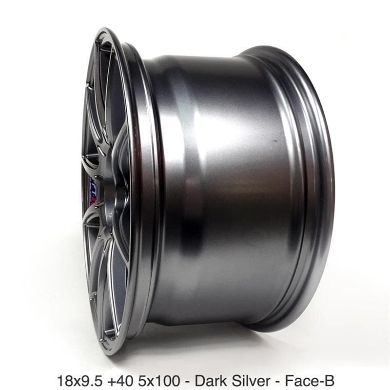 SSR GTX01 18x9.5 + 40 5x100 in Dark Silver