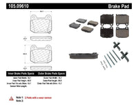 StopTech Posi Quiet Brake Pads (Rear) - Subaru STI 04-17