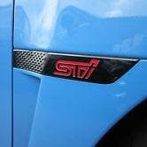 Subaru STI Black Fender Badge Set for 2015+ Subaru STi