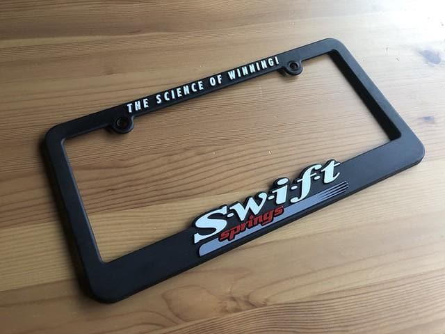 Swift License Plate Frame