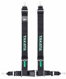 Takata Drift III ASM "Bolt" 4 Point Racing Harness - Black