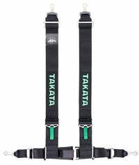 Takata Drift III ASM "Bolt" 4 Point Racing Harness - Black