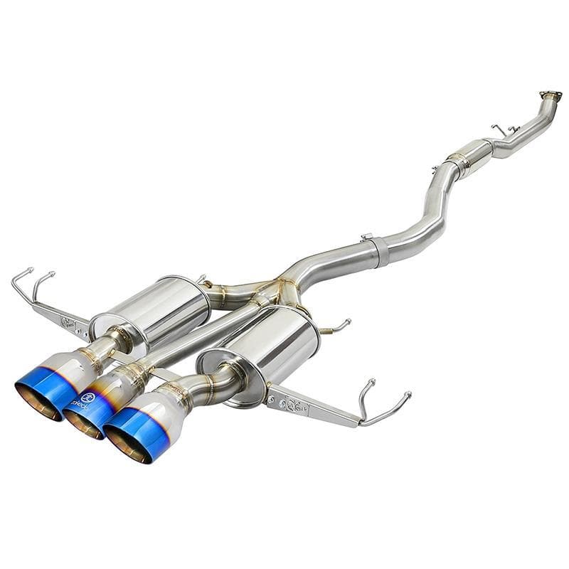 Takeda Burnt Blue Tip Cat-Back Exhaust by aFe Power for 2017+ Honda Civic Type R