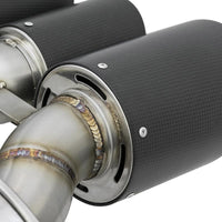 Takeda CF Tip Cat-Back Exhaust by aFe Power for 2017+ Honda Civic Type R