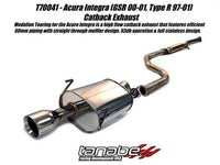 Tanabe Medalion Touring Cat-Back Integra GSR & Type R 97-01 60mm