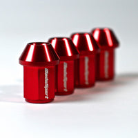 WedsSport Forged Aluminum Racing Lug Nut M12x1.25 in Red (4 pack)