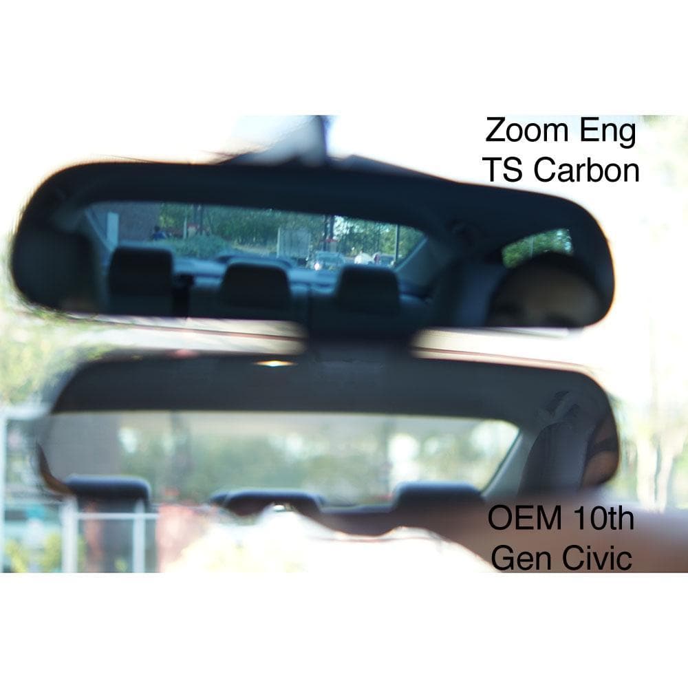 Zoom Engineering Carbon Fiber TS Rear View Mirror Set for the 2017+ Honda Civic Type R FK8